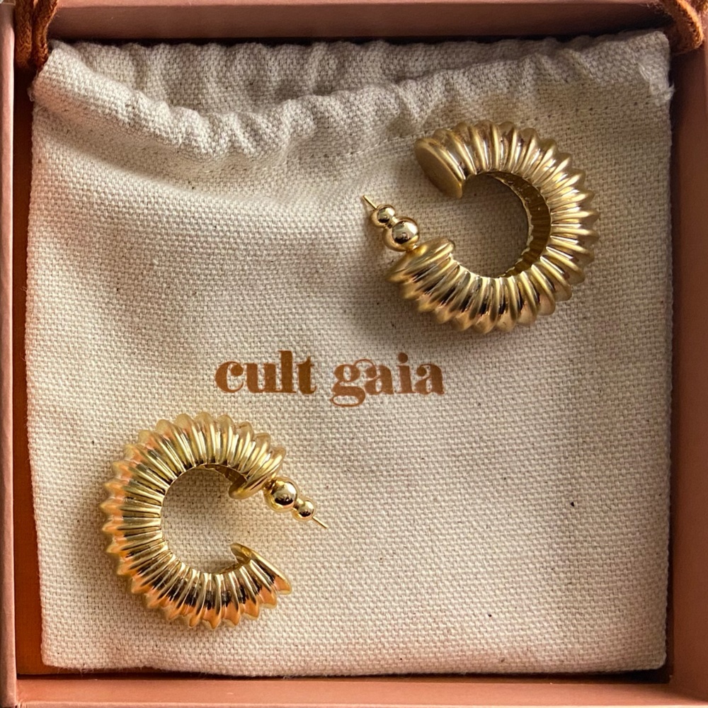 Cult Gaia Stella Gold Hoop Earring